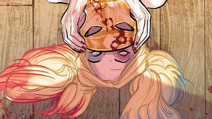 Harley Quinn on the cover of Heroes In Crisis #6