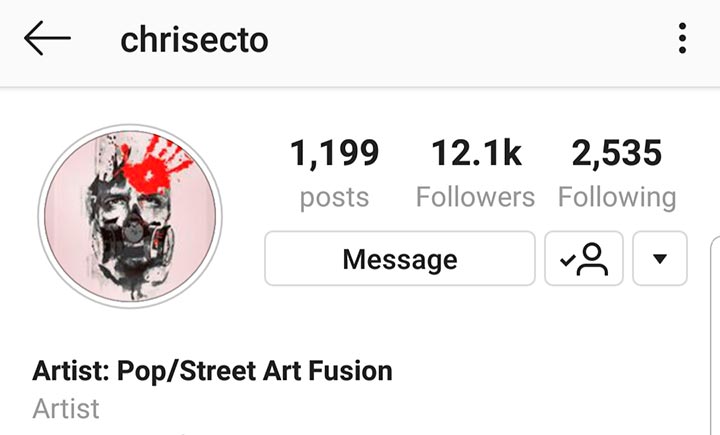 Chris Ecto Art Instagram