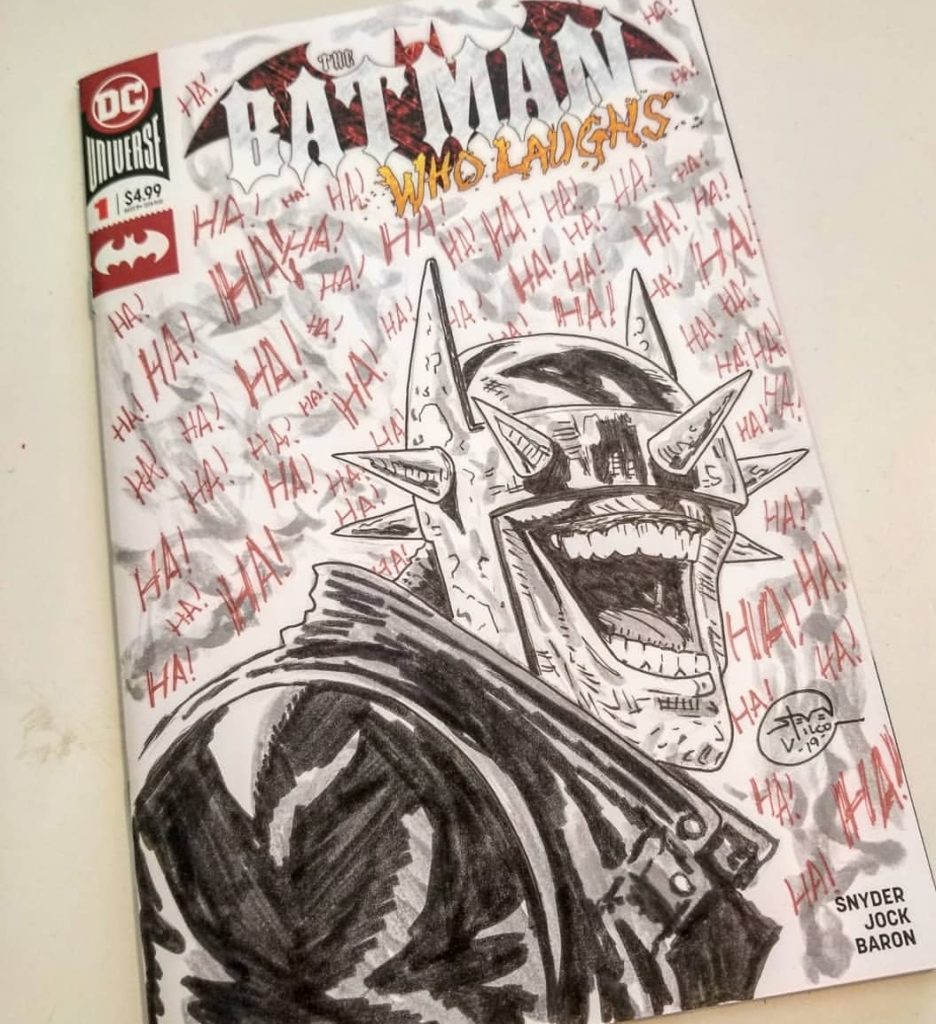 Batman who laughs sketch cover
