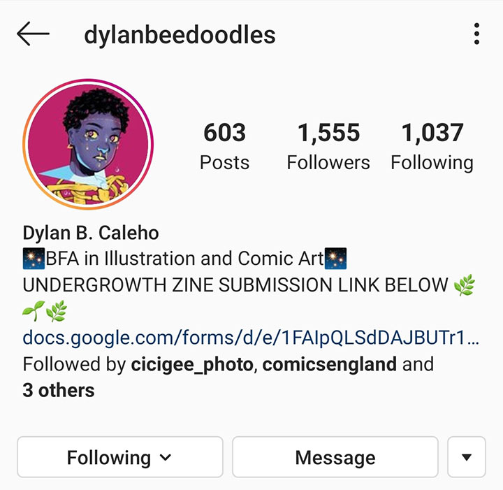 Dylan B. Caleho instagram