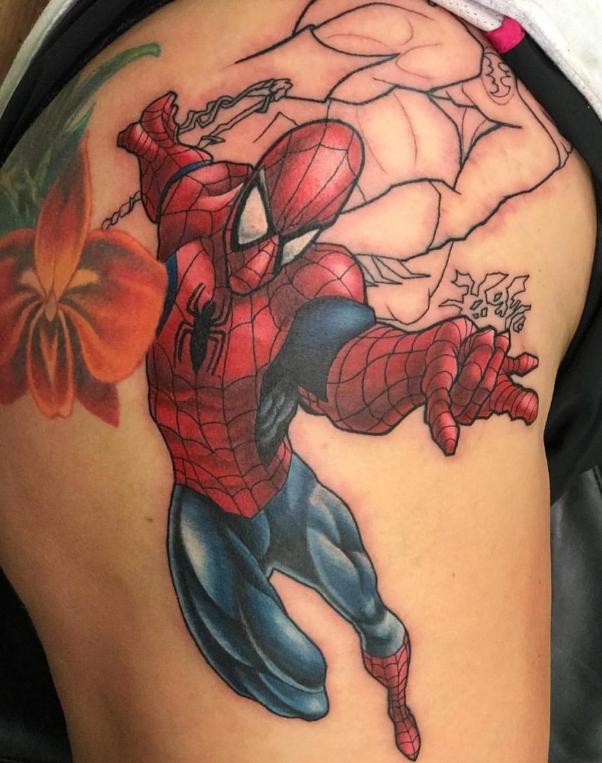 Spiderman tattoo